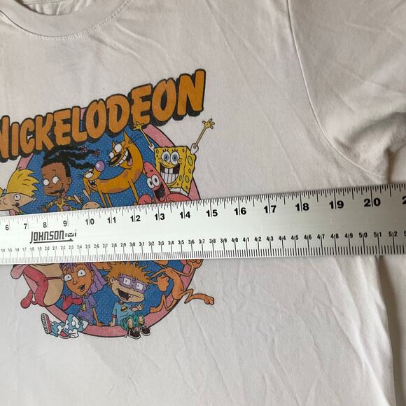 Nickelodeon Women Short Sleeve T-shirt Size M,White,Cartoon Characters SpongeBob - Picture 3 of 7